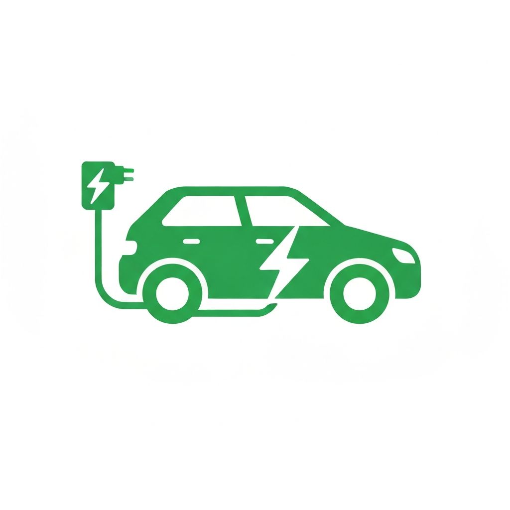 Electric vehicle icon