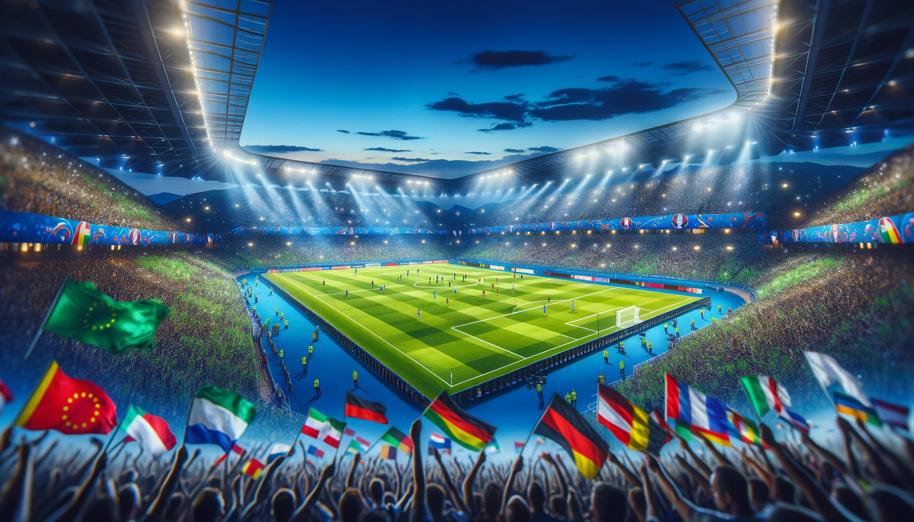 EURO 2024 - European Football Championship Germany - All soccer stadiums - Distance and travel time